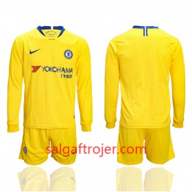 Chelsea Fodboldtrøjer Børn Udebanesæt 2018/19 Langærmet